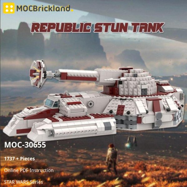STAR WARS MOC 30655 Republic Stun Tank by wheelsspinnin MOCBRICKLAND 5