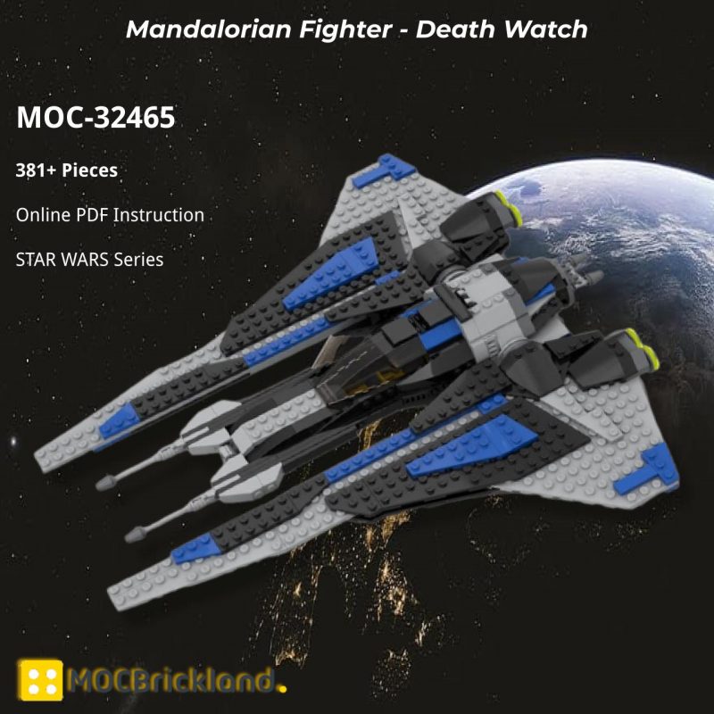 STAR WARS MOC 32465 Mandalorian Fighter Death Watch by BrickBoyz Custom Designs MOCBRICKLAND 2 800x800 1