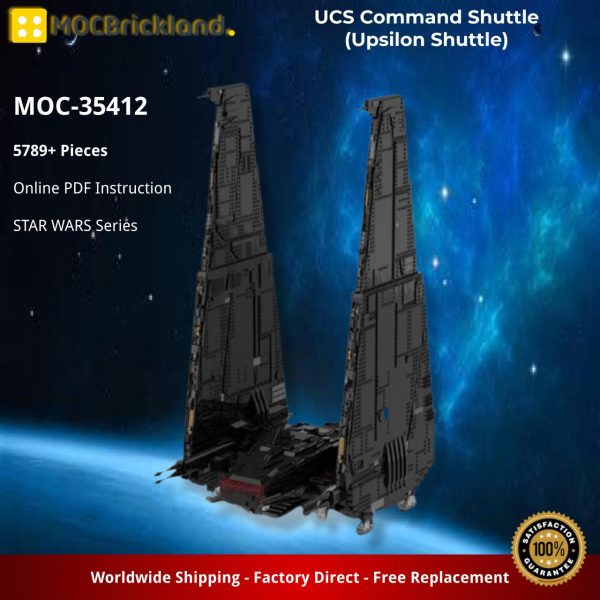 STAR WARS MOC 35412 UCS Command Shuttle Upsilon Shuttle by Cavegod MOCBRICKLAND 2