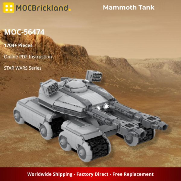 STAR WARS MOC 56474 Mammoth Tank by azarleouf MOCBRICKLAND 5