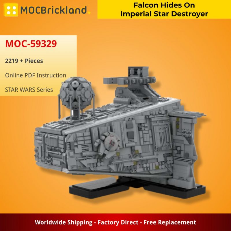 STAR WARS MOC 59329 Falcon Hides On Imperial Star Destroyer by 6211 MOCBRICKLAND 4 800x800 1