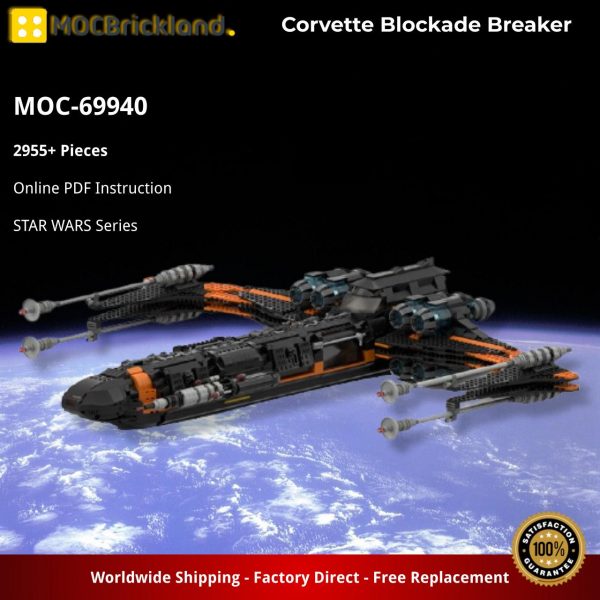 STAR WARS MOC 69940 Corvette Blockade Breaker by Eventus Engineering System MOCBRICKLAND 2