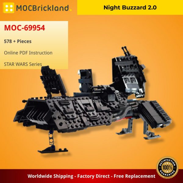 STAR WARS MOC 69954 Night Buzzard 2.0 by dorianbricktron MOCBRICKLAND 3