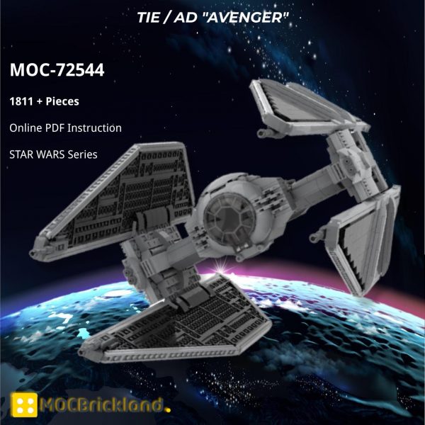 STAR WARS MOC 72544 TIE AD AVENGER by thomin MOCBRICKLAND 2