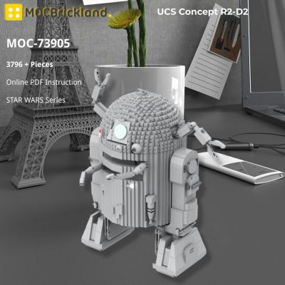 STAR WARS MOC 73905 UCS Concept R2 D2 by bowdbricks MOCBRICKLAND 4