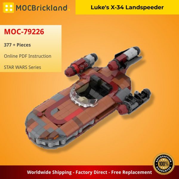 STAR WARS MOC 79226 Lukes X 34 Landspeeder by thomin MOCBRICKLAND 3
