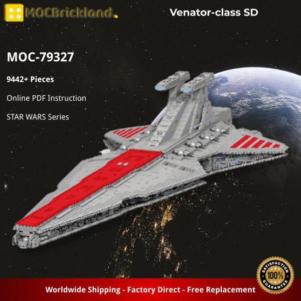 STAR WARS MOC 79327 Venator class SD by Fox Hound MOCBRICKLAND 5