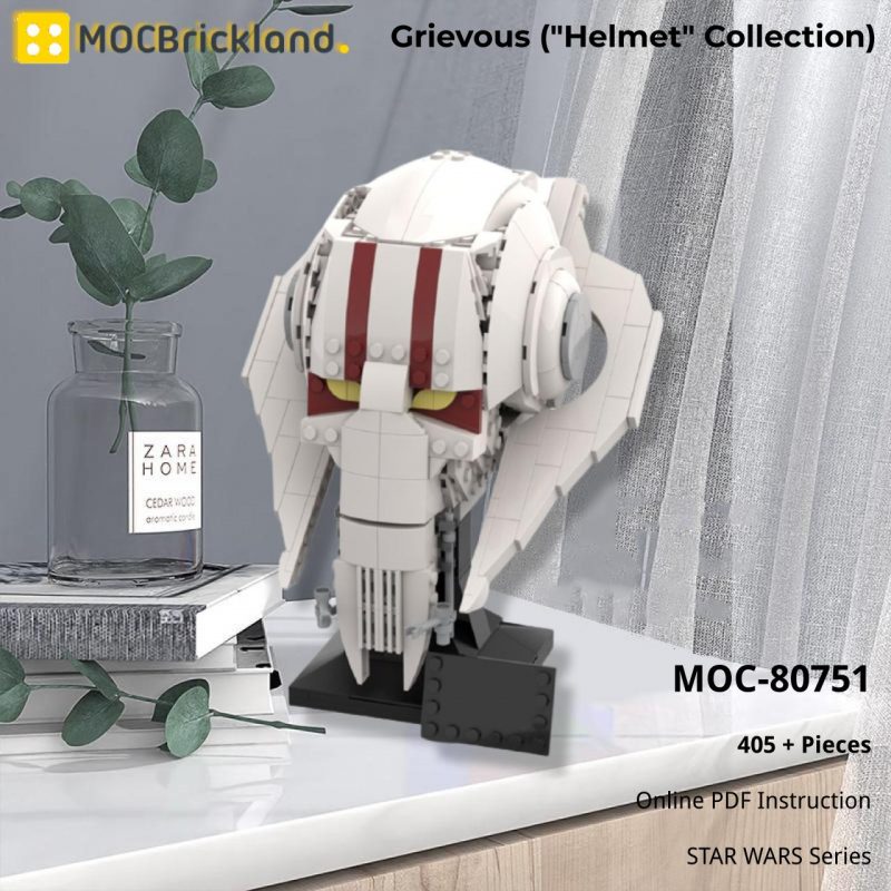 STAR WARS MOC 80751 Grievous Helmet Collection by Breaaad MOCBRICKLAND 2 800x800 1