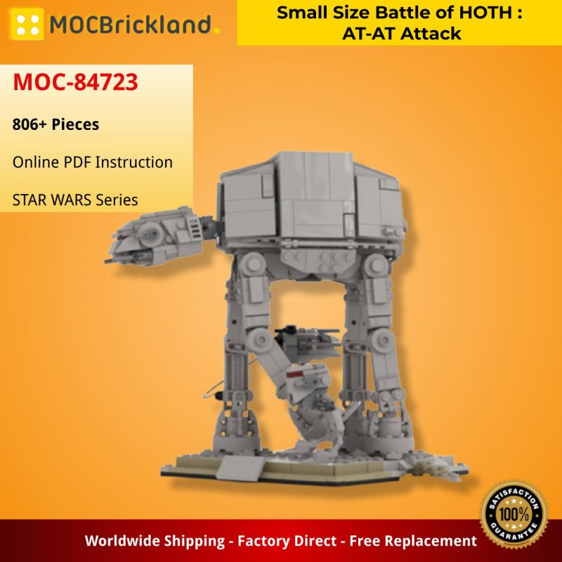 STAR WARS MOC 84723 Small Size Battle of HOTH AT AT Attack by jellco MOCBRICKLAND 3 800x800 1