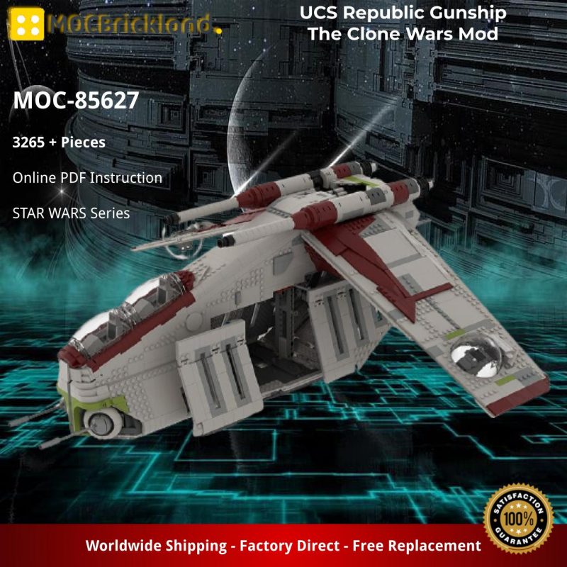 STAR WARS MOC 85627 UCS Republic Gunship The Clone Wars Mod by brickdefense MOCBRICKLAND 1 800x800 1