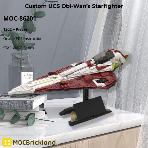 STAR WARS MOC 86201 Custom UCS Obi Wans Starfighter by MooreBrix MOCBRICKLAND 4 1