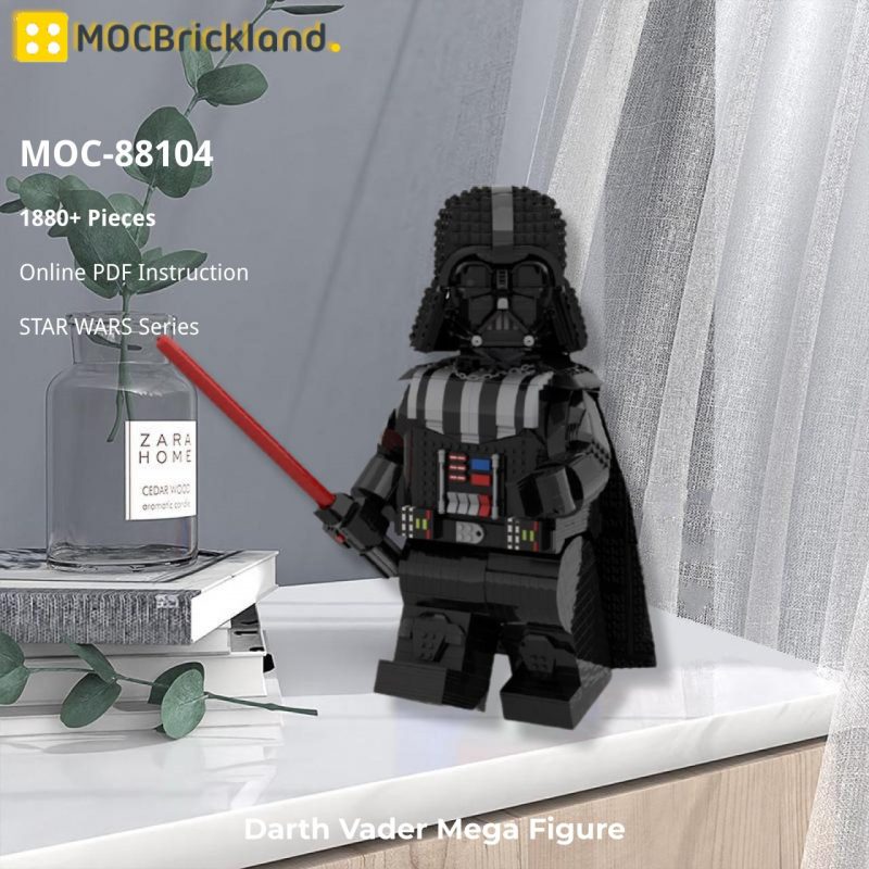 STAR WARS MOC 88104 Darth Vader Mega Figure by Albo.Lego MOCBRICKLAND 6 800x800 1