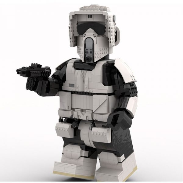 STAR WARS MOC 89648 Scout Trooper Mega Figure by Albo.Lego MOCBRICKLAND 1