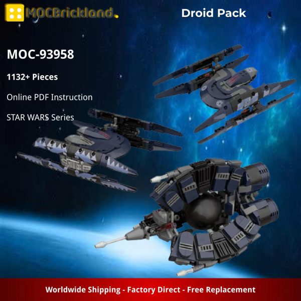 STAR WARS MOC 93958 Droid Pack by Eventus Engineering System MOCBRICKLAND 1