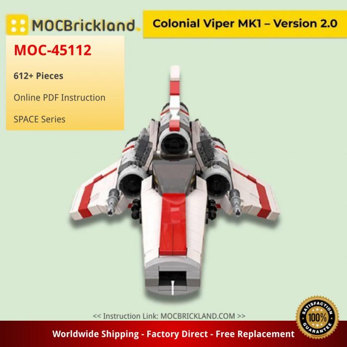 Space MOC-45112 Colonial Viper MK1 – Version 2.0 by apenello MOCBRICKLAND