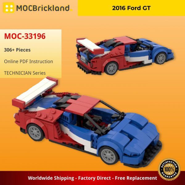 TECHNICIAN MOC 33196 2016 Ford GT by legotuner33 MOCBRICKLAND 5