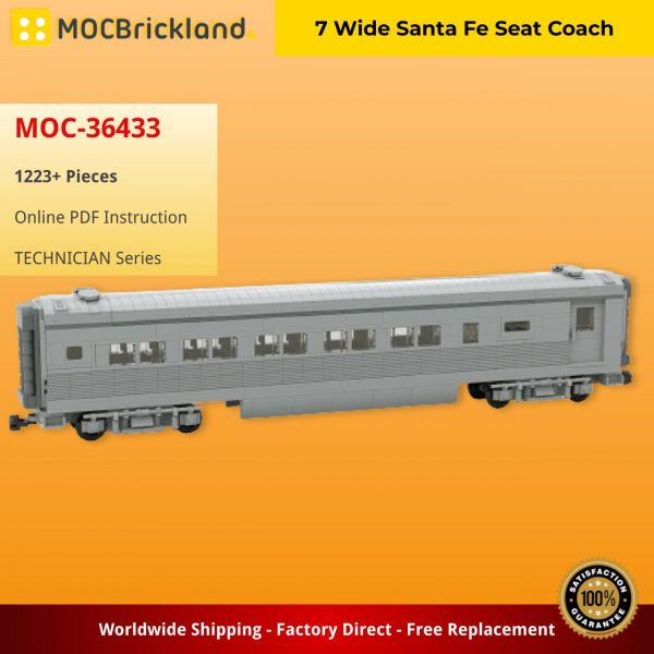 TECHNICIAN MOC 36433 7 Wide Santa Fe Seat Coach by Barduck MOCBRICKLAND 2