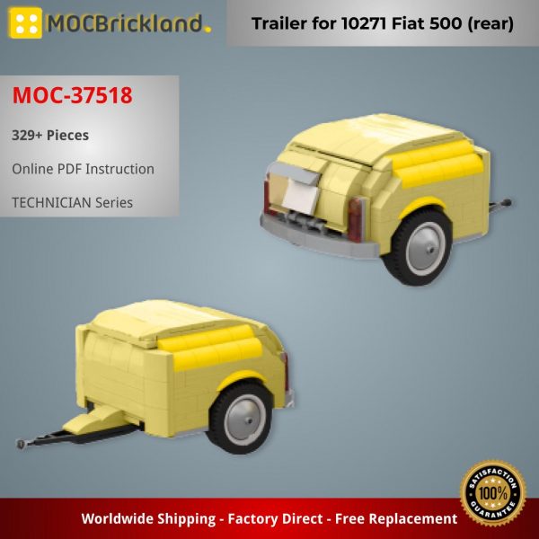 TECHNICIAN MOC 37518 Trailer for 10271 Fiat 500 rear by RB instructions MOCBRICKLAND 2