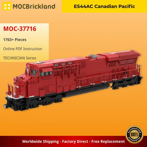 TECHNICIAN MOC 37716 ES44AC Canadian Pacific by Barduck MOCBRICKLAND 2