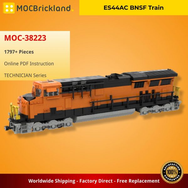 TECHNICIAN MOC 38223 ES44AC BNSF Train by Barduck MOCBRICKLAND 2