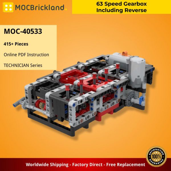 TECHNICIAN MOC 40533 63 Speed Gearbox Including Reverse by TechnicBrickPower MOCBRICKLAND 2