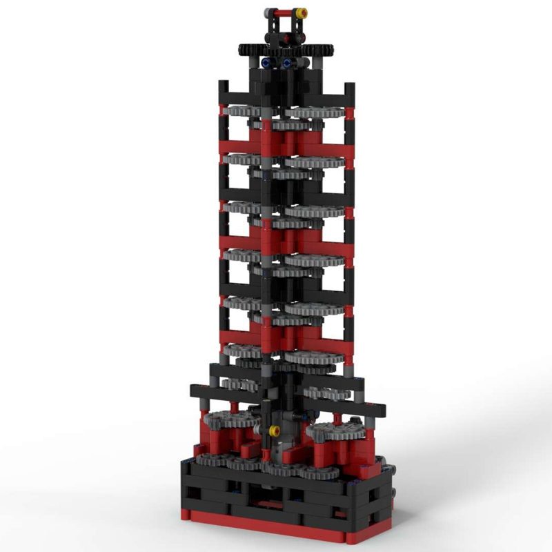 TECHNICIAN MOC 42806 Billion to One Gearing Tower by TechnicBrickPower MOCBRICKLAND 7 800x800 1