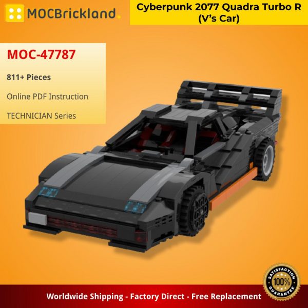 TECHNICIAN MOC 47787 Cyberpunk 2077 Quadra Turbo R Vs Car by YCBricks MOCBRICKLAND 2