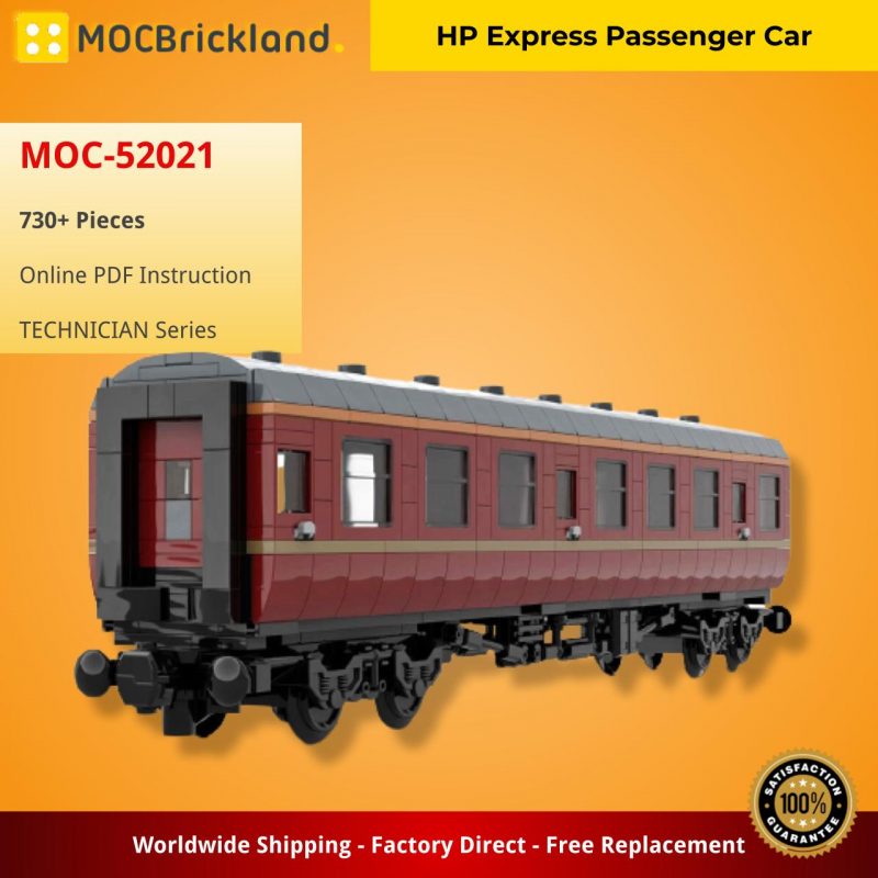 TECHNICIAN MOC 52021 HP Express Passenger Car by brickdesigned germany MOCBRICKLAND 2 800x800 1