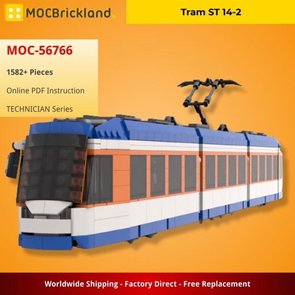 TECHNICIAN MOC 56766 Tram ST 14 2 by Germanrailwaybuilder MOCBRICKLAND 3