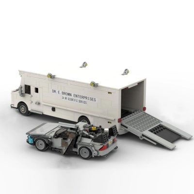 TECHNICIAN MOC 58775 Time Machine and Doc Brown Van by legotuner33 MOCBRICKLAND 3