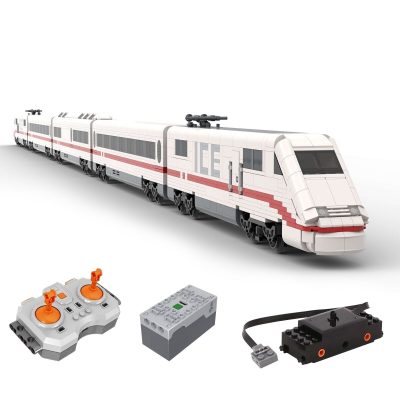 TECHNICIAN MOC 64784 DB ICE 1 German High Speed Train by brickdesigned germany MOCBRICKLAND 1