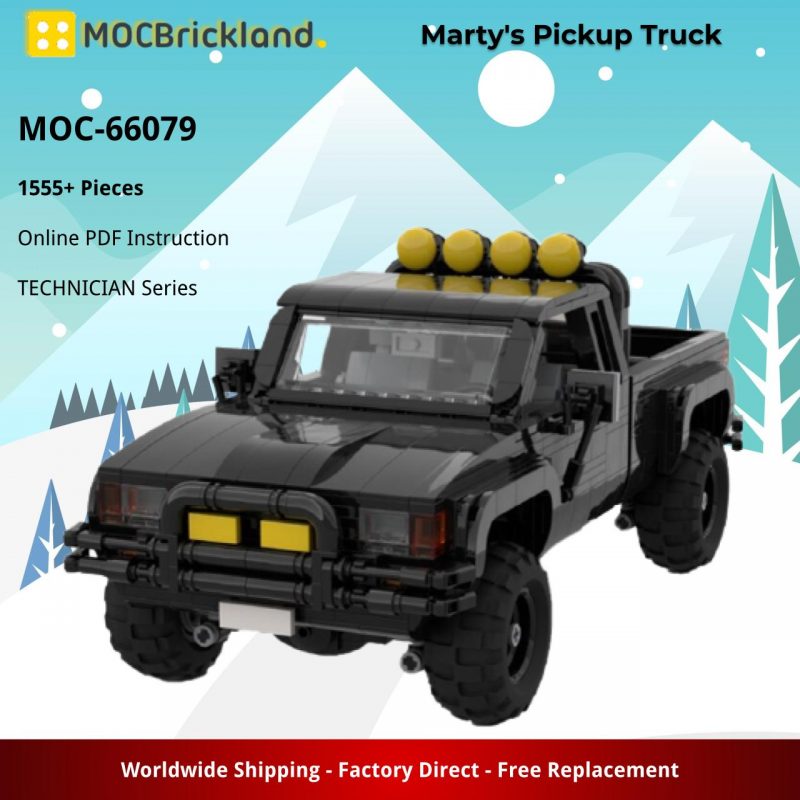 TECHNICIAN MOC 66079 Martys Pickup Truck MOCBRICKLAND 2 800x800 1