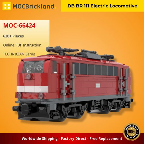TECHNICIAN MOC 66424 DB BR 111 Electric Locomotive by brickdesigned germany MOCBRICKLAND 3