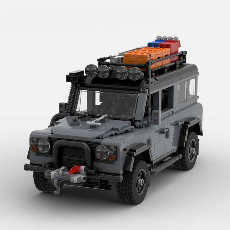 TECHNICIAN MOC 73034 Land Rover Defender 110 Expedition by Tangram MOCBRICKLAND 3 1