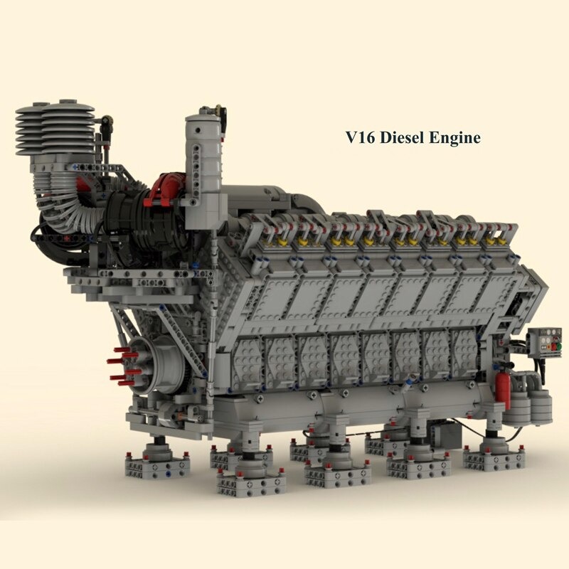 TECHNICIAN MOC 73232 V16 Diesel Engine by legolaus MOCBRICKLAND 2 1