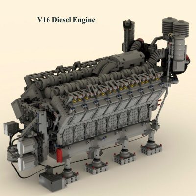 TECHNICIAN MOC 73232 V16 Diesel Engine by legolaus MOCBRICKLAND 3