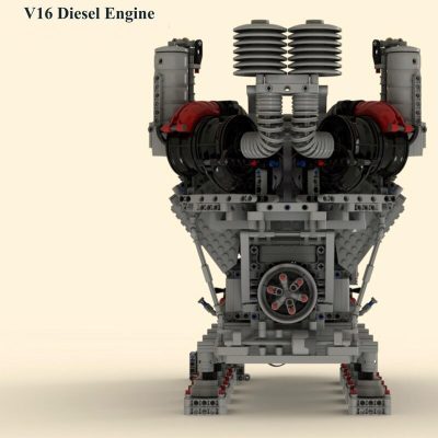 TECHNICIAN MOC 73232 V16 Diesel Engine by legolaus MOCBRICKLAND 6