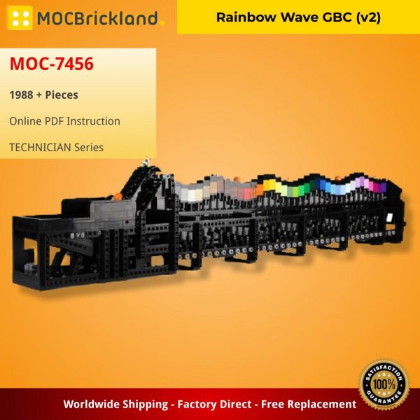 TECHNICIAN MOC 7456 Rainbow Wave GBC v2 by BrickPolis MOCBRICKLAND 4