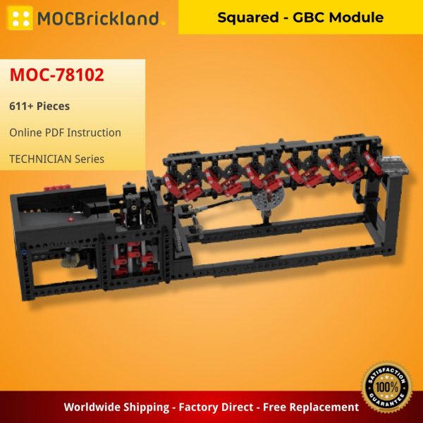 TECHNICIAN MOC 78102 Squared GBC Module by Pinwheel MOCBRICKLAND 2