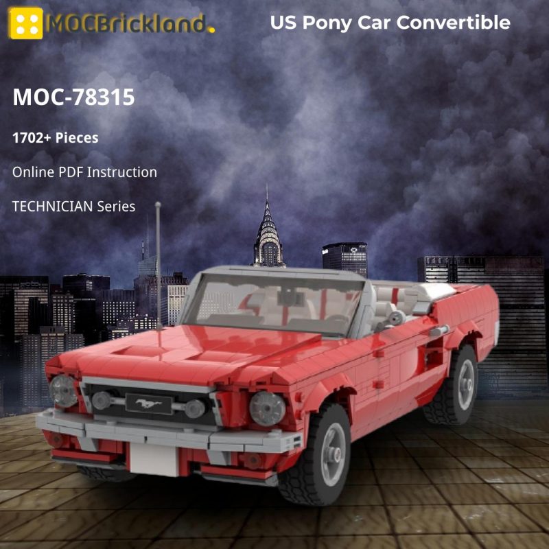 TECHNICIAN MOC 78315 US Pony Car Convertible by Linse MOCBRICKLAND 2 800x800 1
