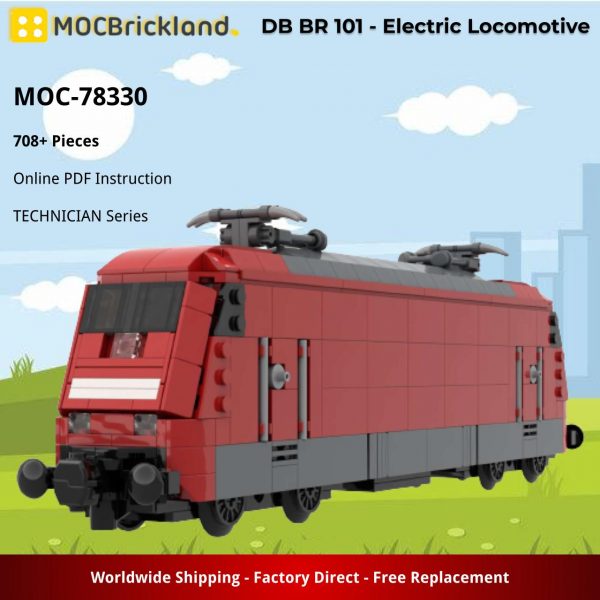 TECHNICIAN MOC 78330 DB BR 101 Electric Locomotive by brickdesigned germany MOCBRICKLAND 2