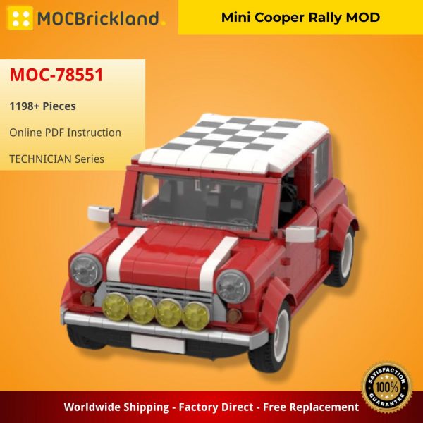 TECHNICIAN MOC 78551 Mini Cooper Rally MOD by Linse MOCBRICKLAND 4