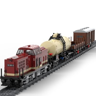 TECHNICIAN MOC 81729 MOCPACK BR110 Mixed Goods Train by langemat MOCBRICKLAND 1