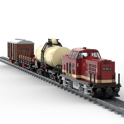 TECHNICIAN MOC 81729 MOCPACK BR110 Mixed Goods Train by langemat MOCBRICKLAND 6