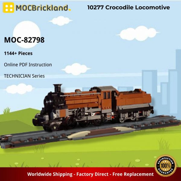 TECHNICIAN MOC 82798 10277 Crocodile Locomotive by InyongBricks MOCBRICKLAND