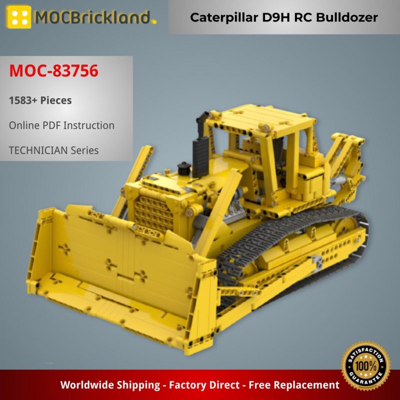 TECHNICIAN MOC 83756 Caterpillar D9H RC Bulldozer by Mani91 MOCBRICKLAND 2 800x800 1