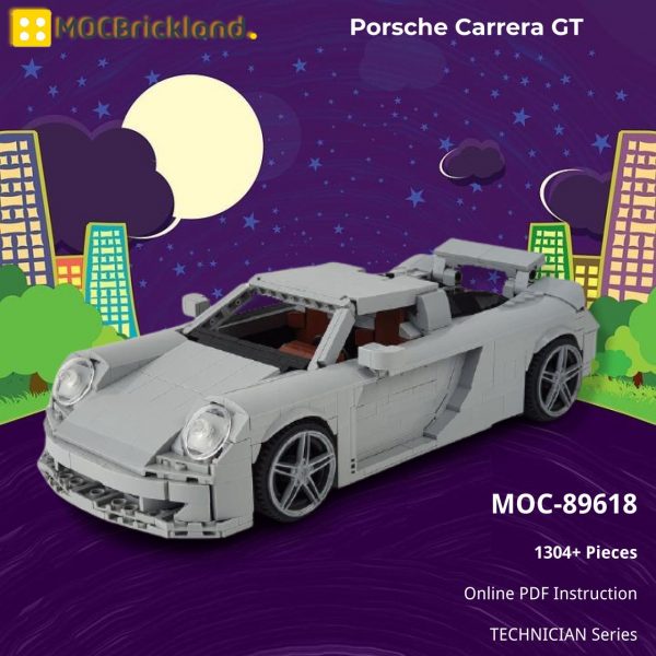 TECHNICIAN MOC 89618 Porsche Carrera GT by Pingubricks MOCBRICKLAND 2