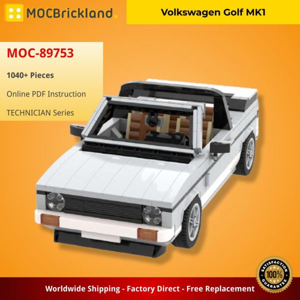 TECHNICIAN MOC 89753 Volkswagen Golf MK1 MOCBRICKLAND 1