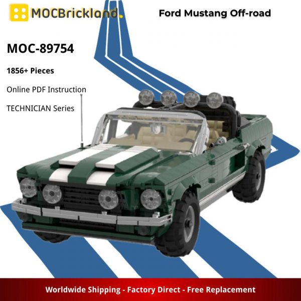 TECHNICIAN MOC 89754 Ford Mustang Off road MOCBRICKLAND 2
