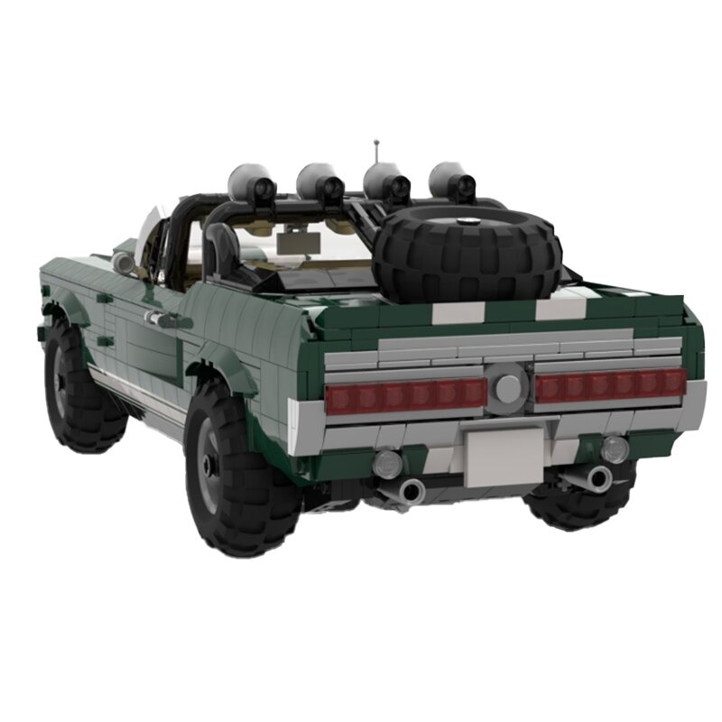 TECHNICIAN MOC 89754 Ford Mustang Off road MOCBRICKLAND 7 1